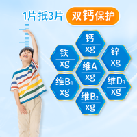 維生素A維生素D鈣鐵鋅片(小葵花)
