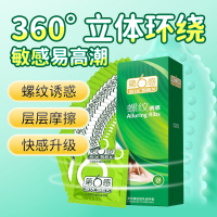 天然膠乳橡膠避孕套(螺紋)(第6感)