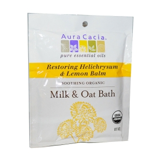 Aura Cacia Organic Oat Bath Lemon Balm(140g)