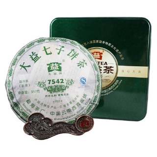 大益 2007年7542 普洱茶生茶(礼盒装)
