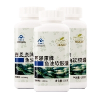 綠森林 賽恩康牌魚油軟膠囊 1.0g/粒*100粒*3瓶