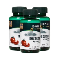 綠森林牌番茄紅素軟膠囊 0.5g/粒*60粒/瓶*3瓶