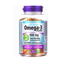 伟博 webber naturals omega3深海鱼油软胶囊 80粒