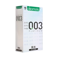 天然膠乳橡膠避孕套(0.03系列白金超薄)(岡本)