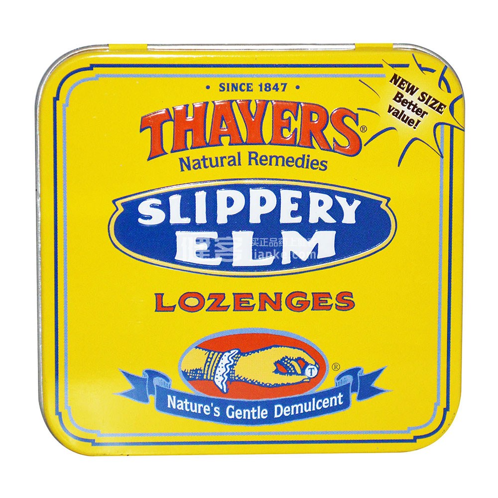 thayers slippery elm lozenges 102片