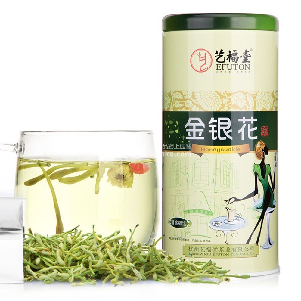 大众健康 艺福堂 花草茶 金银花茶(280克) 通用名称: 金银花茶 产品