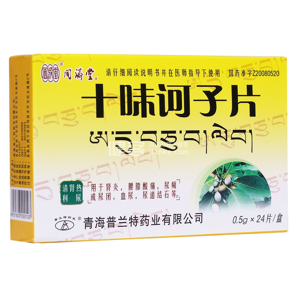 十味诃子片(同济堂)