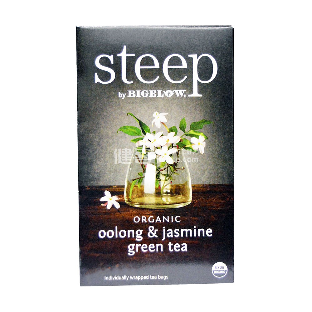 bigelow organic oolong jasmine green tea(25包)