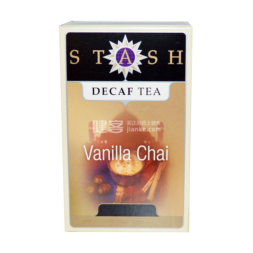 stash tea vanilla chai decaf tea(12包)