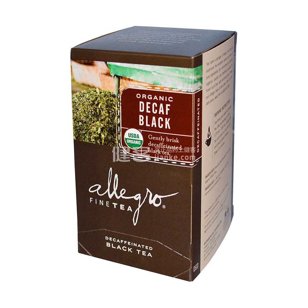 allegro fine tea organic decaf black tea(20包)