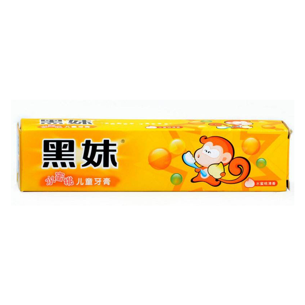 黑妹儿童牙膏水蜜桃味