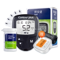 拜安进套机 1+25片试纸+50针头棉片 送福莱达电子血压计