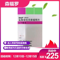 盐酸普拉克索缓释片(森福罗)