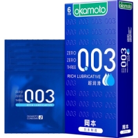 天然胶乳橡胶避孕套(超润滑)(0.033)(岡本)