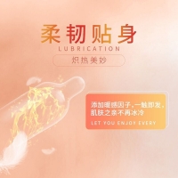 天然胶乳橡胶避孕套(超薄暖感)(诺丝003)