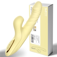 Cathy凯丝(黄色)(Meise)（女用双头仿口爱吮吸恒温震动棒自慰器具成人性用品情趣用品）
