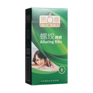天然橡胶胶乳避孕套(螺纹诱惑)(第六感)