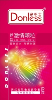 天然胶乳橡胶避孕套(多乐士梦幻激情颗粒)