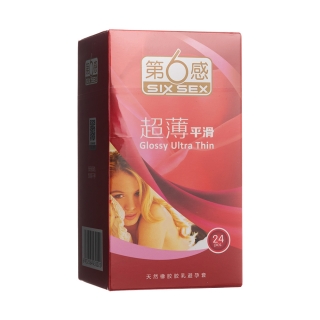 天然橡胶胶乳避孕套(超薄平滑香草香)(第6感)