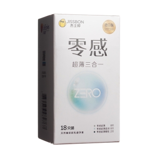 天然胶乳橡胶避孕套(ZERO零感超薄三合一)(杰士邦)