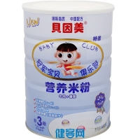 贝因美冠军宝贝俱乐部营养米粉（牛肉+番茄)3段(8-24个月)487g