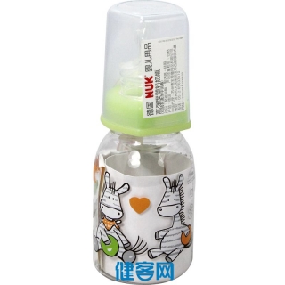 NUKPC彩色卡通奶瓶125ML(带1号仿真通气奶嘴)