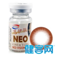 NEO美瞳软性亲水角膜接触镜(美瞳隐形眼镜)(1年抛型)(巧克力色)