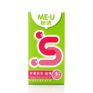 杜蕾斯秘诱天然胶乳橡胶避孕套(草莓润诱·超薄)