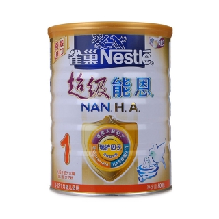 雀巢(Nestle)超级能恩婴儿配方奶粉1段800g