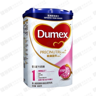 多美滋(Dumex)精确盈养心护+婴儿配方奶粉1段800克(0-6个月) 