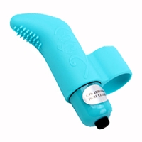CHISA 加藤指 女用阴蒂刺激振动按摩器(蓝色)