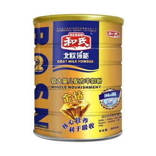 和氏 北欧莎能金钻较大婴儿配方羊奶粉2段