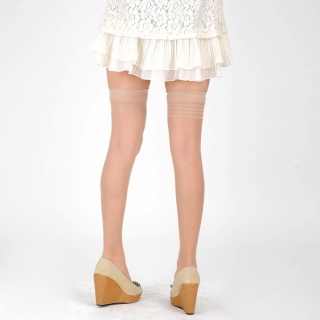 品信女士长筒丝袜三罗口情趣丝袜w1012三罗口肉色