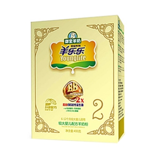 羊乐乐 双益系列较大婴儿配方羊奶粉2段