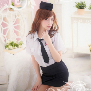 私尚 情趣内衣 完美香港女警察性感造型服 制服 可爱白女警