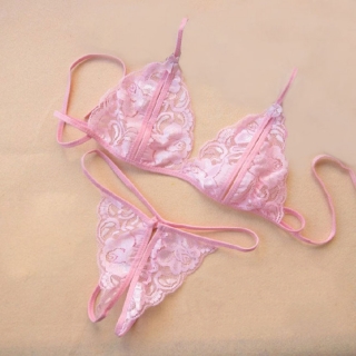 黛沫daimo 情趣内衣 透视三点性感睡衣(ns0077 粉色)