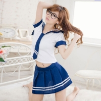 蝶然 情趣内衣 高校清纯诱惑全身学生装校服 G2055