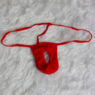 珍情以诺情趣内衣男士性感开档丁字裤9006红色