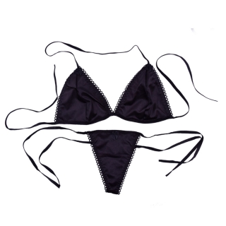 惹火甜心性感比基尼梦幻开旅三点式8016黑色l码