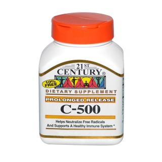 21st Century Health Care 维生素C-500 抗坏血酸(180片)