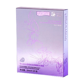 肌养晶蚕丝蛋白鸢尾抚纹抗皱蚕丝面膜贴