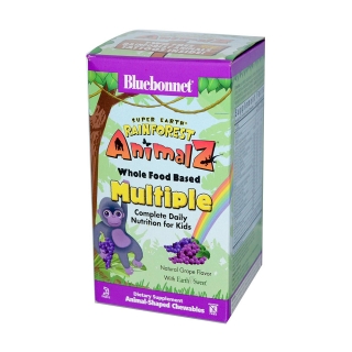 Bluebonnet Nutrition 多种维生素儿童咀嚼片(葡萄味 120片)