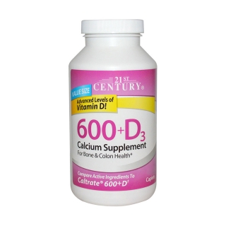 21st Century Health Care 钙600+D3 钙膳食补充