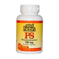 Natural Factors PS 磷脂酰丝氨酸胶囊(100毫克 90粒)