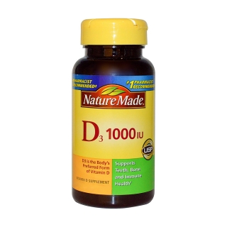 Nature Made D3 维生素D补充剂(60片)