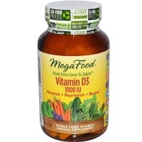 MegaFood 维生素D3片剂 1000IU(150片)