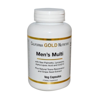 California Gold Nutrition 复合维生素素食胶囊(男性 90粒)