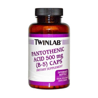 Twinlab Pantothenic Acid (B-5) Caps(500毫克 60粒)