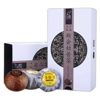 隔里邻舍 新会桔普茶 陈皮普洱茶(218克)