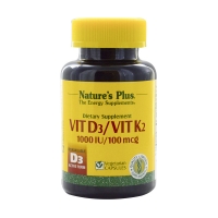 Nature's Plus Vit D3/Vit K2 1000 IU/100 mcg(90粒)